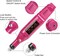 108 Pcs Engraving Tool Kit, Multi-Functional Electric Corded Micro Engraver Etching Pen DIY Rotary Tool for Jewelry Glass Wood Metal Plastic with Scriber, 82 Accessories and 24 Stencils - Red